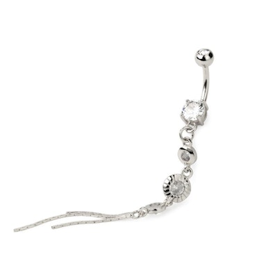Navelpiercing met elegante hanger