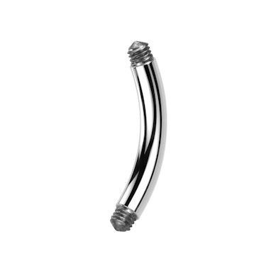 Losse gebogen staaf uit titanium