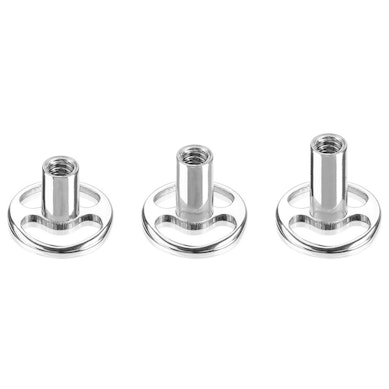 Ronde dermal anchor base van titanium