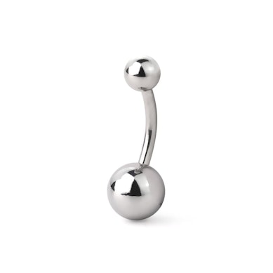 Navelpiercing uit chirurgisch staal