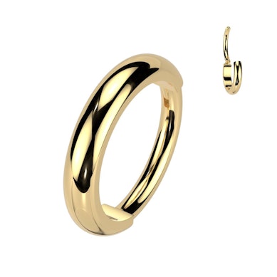 Titanium huggie scharnierring