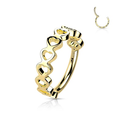 Scharnierende segment ring met hartjes