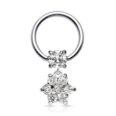 Ring met een bloem