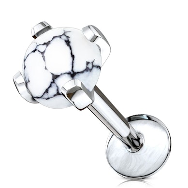 Labret met verschillende steentjes