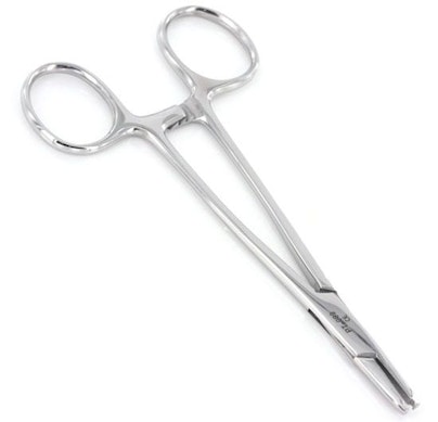 Tang voor dermal anchor disk