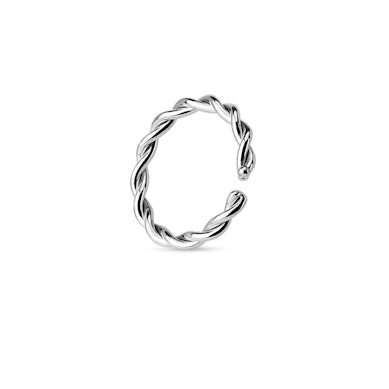 Eenvoudige gedraaide ring uit 14 karaats goud