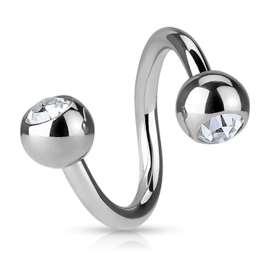 Twisterring met stenen