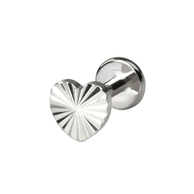 Hartjesvormige labret met patroon