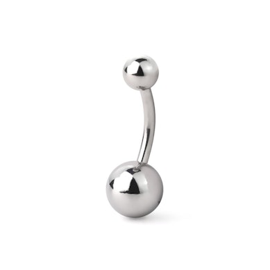 Navelpiercing uit chirurgisch staal