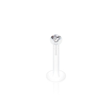 Labret uit ptfe met steentje