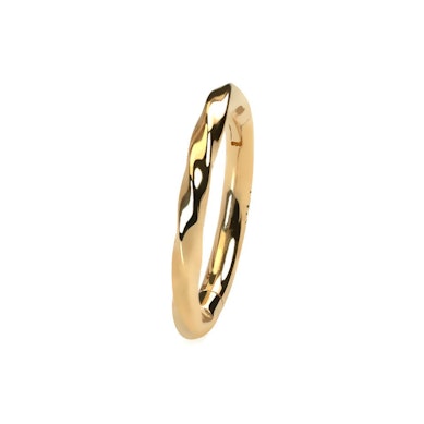 14k gouden ring met gedraaid ontwerp