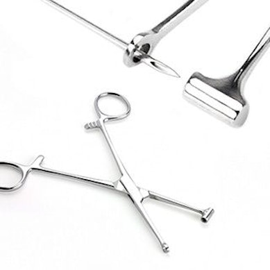 Bucket end tragus forceps
