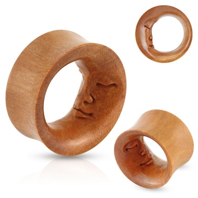 Tunnel uit hout met interne moonface