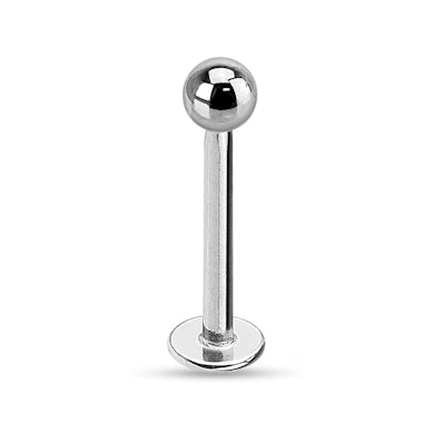Labret uit titanium met interne schroefdraad