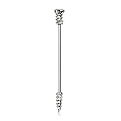 Industrial piercing in de vorm van een schroef