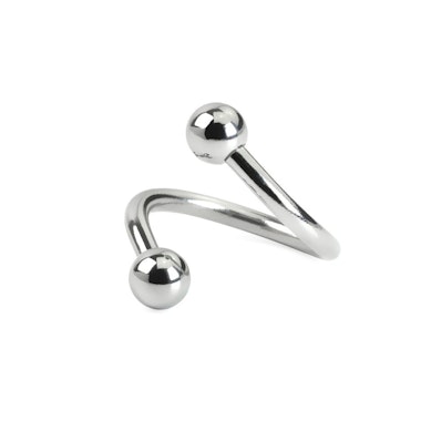 Twisterring met balletjes in veel verschillende kleuren