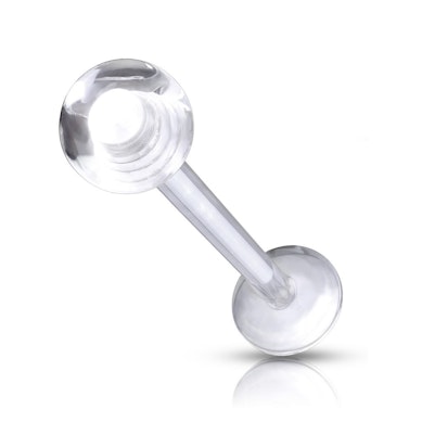 Labret met doorzichtig balletje