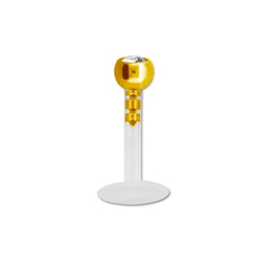 PTFE labret met gekleurde steen