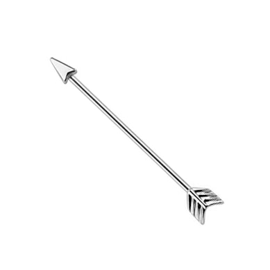 Industrial piercing in de vorm van een pijl