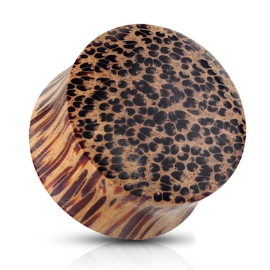 Organische, bruine houten plug