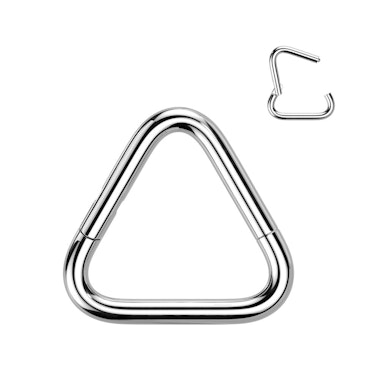 Driehoekige scharnierende titanium ring