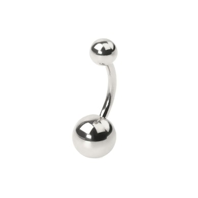 Navelpiercing uit titanium met interne draad