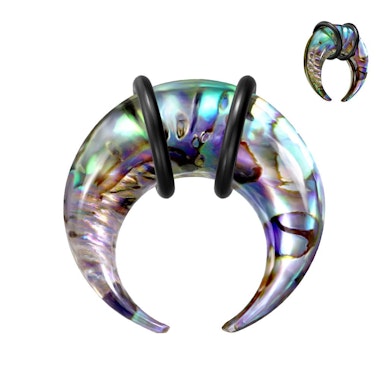 C-vormige taper uit acryl met zeeoor en O-ringen