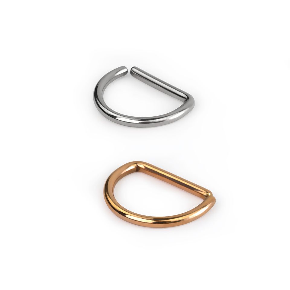 Eenvoudige D-vormige ring