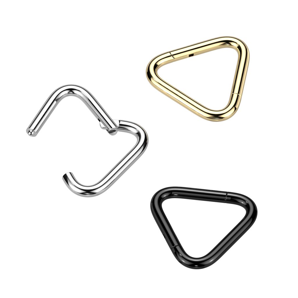 Driehoekige scharnierende titanium ring