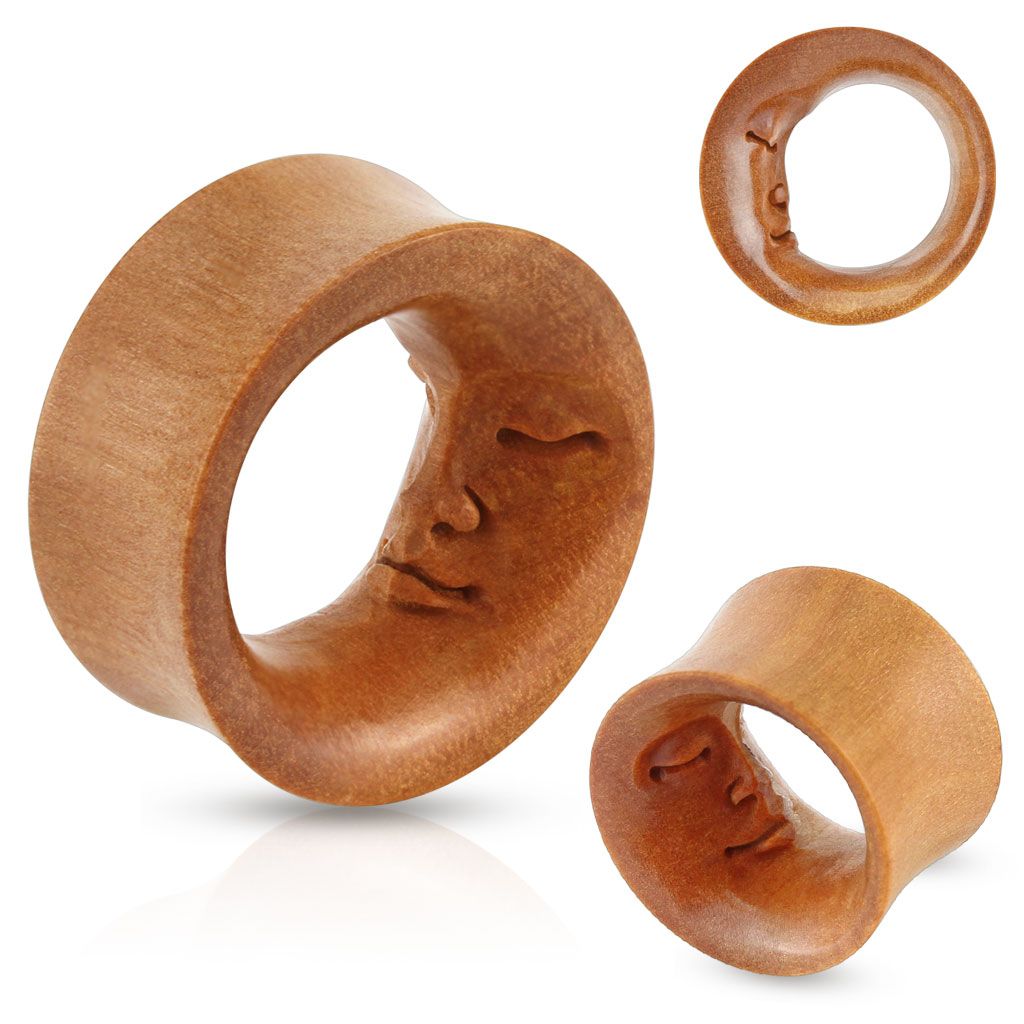 Tunnel uit hout met interne moonface
