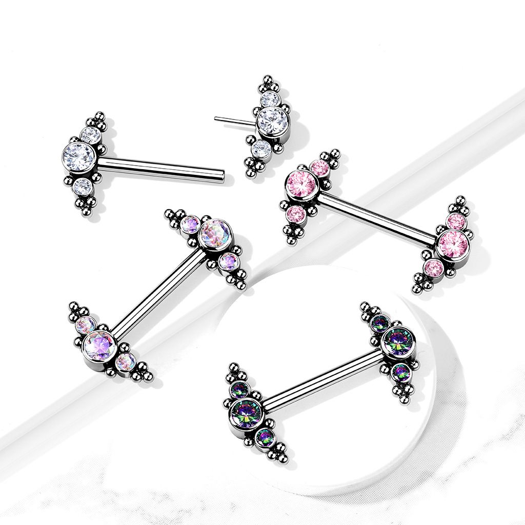 Titanium tepelpiercing met draadloze sluiting