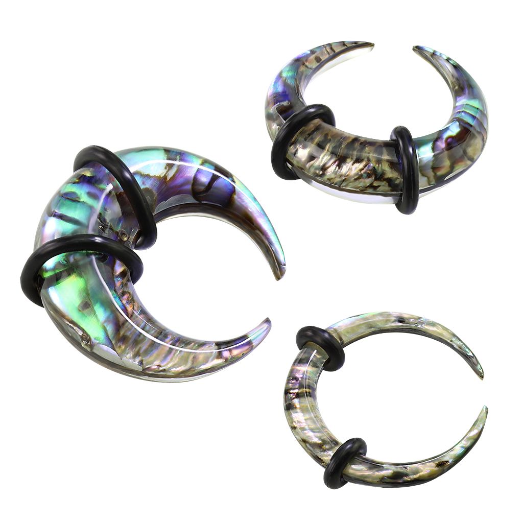 C-vormige taper uit acryl met zeeoor en O-ringen