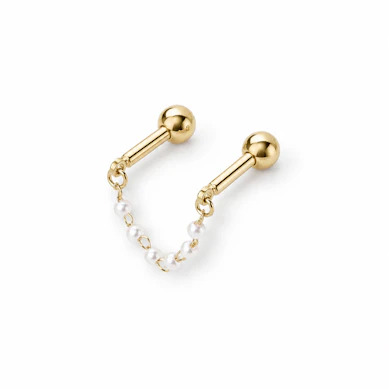 Industrial barbell met parelketting