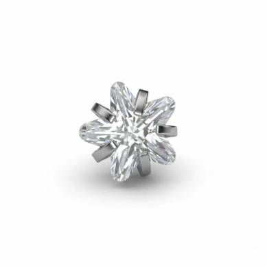 Titanium dermal top met ster