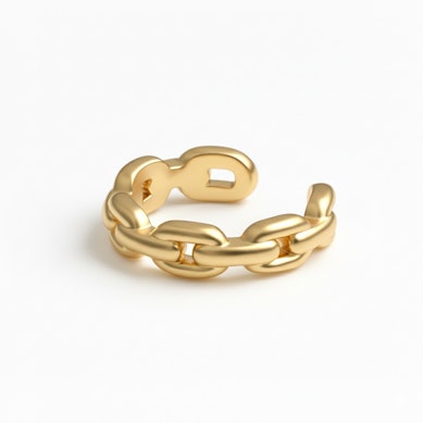 Earcuff met kettingdesign