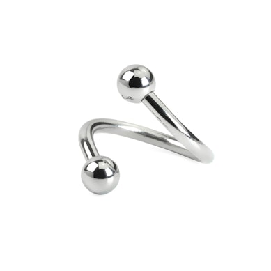 Twisterring met balletjes in veel verschillende kleuren