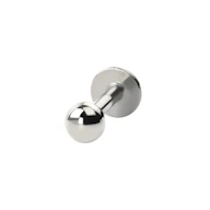 Push-in labret uit titanium