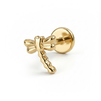 Libellen labret van titanium