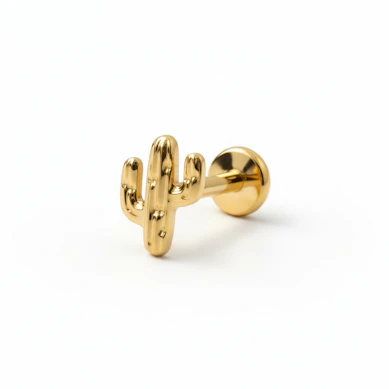 Cactus labret van titanium