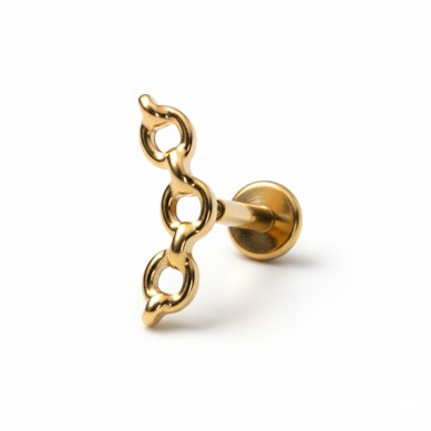 Ketting labret van titanium