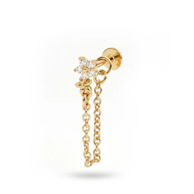 Bloemlabret met ketting