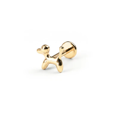 Titanium labret met ballonhond