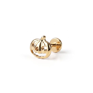 Titanium labret met pompoen-Goud