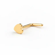 Titanium neus stud met hartje