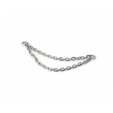 Dubbele verbonden titanium ketting
