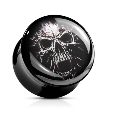 Plug van acryl met skull