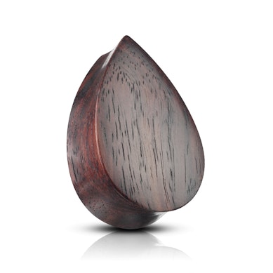 Plug met druppelvorm uit hout