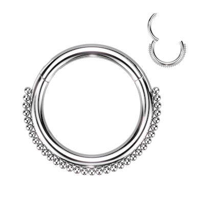 Scharnierende ring met kraaltjes