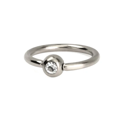 Gesloten ring met vast balletje