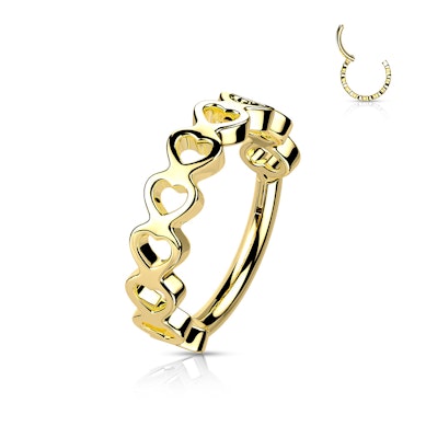 Scharnierende segment ring met hartjes